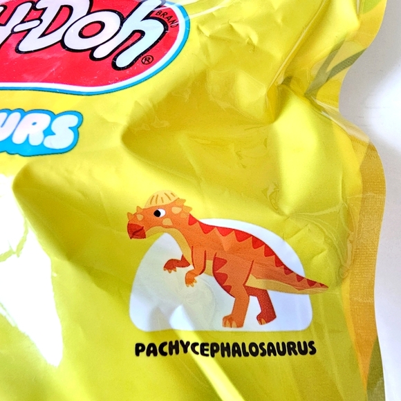 2 Pk Play-Doh Dinosaurs Spinosaurus Ankylosaurus Velociraptor Pachycephalosaurus - Picture 6 of 11